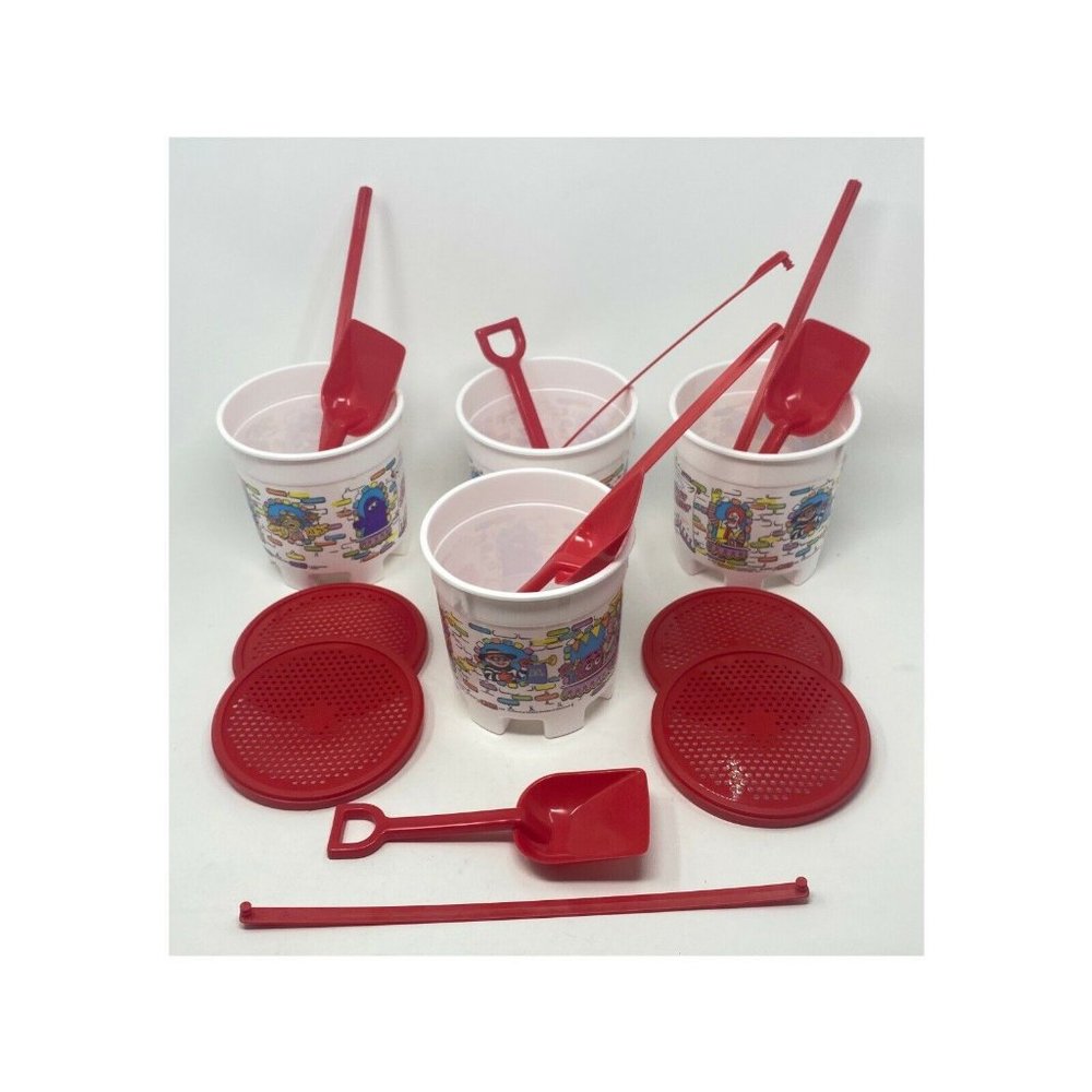 4 Pk Collectors 1987 McDonald's HM Red Beach Kit